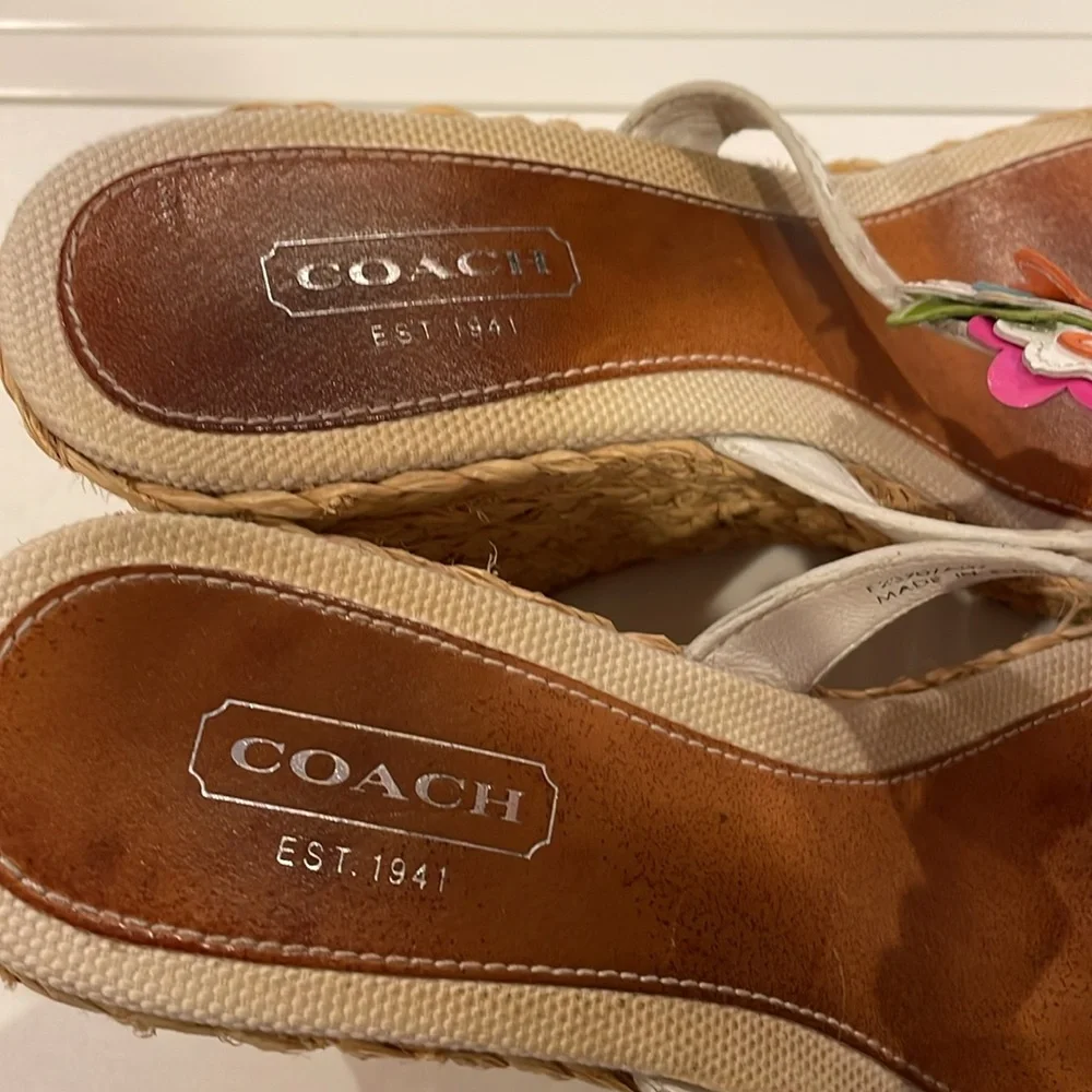 Coach Jesica Floral Wedge Sandal size 9 - Picture 5 of 13